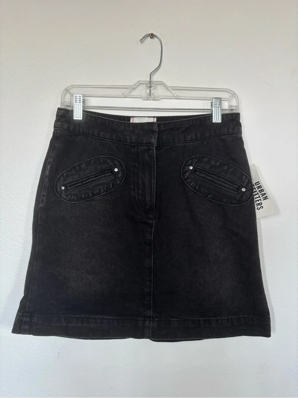 Urban Outfitters BDG Quin Denim Mini Skirt with Statement Pockets Cotton